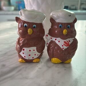 🦉 Baker Owl Salt and Pepper Shakers
